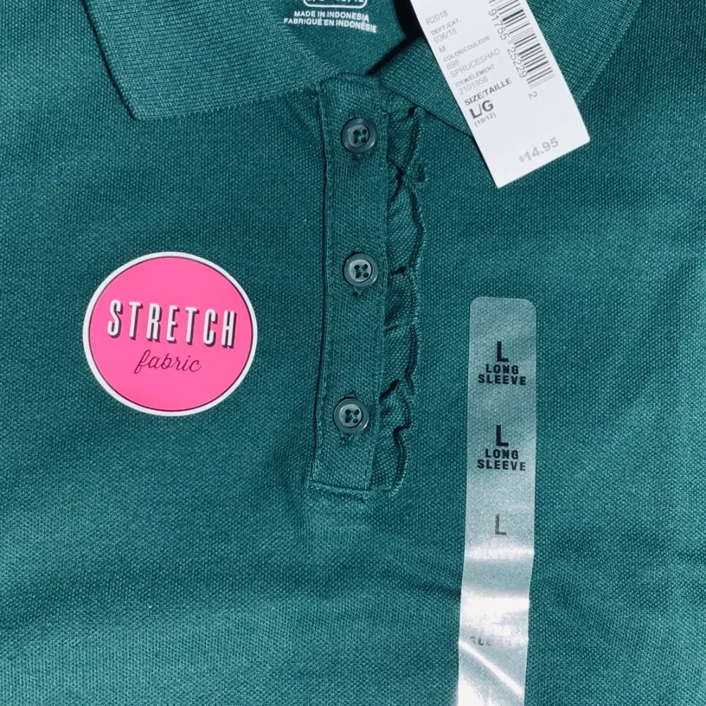 NWT- BUNDLE of 3 Girls Uniform Long Sleeve- Emerald